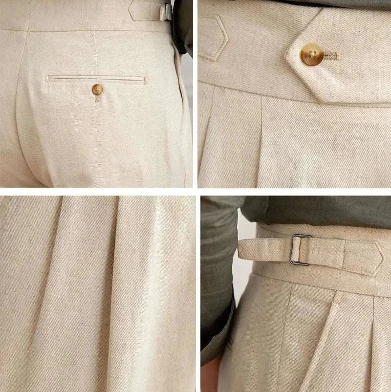 Antonios naples cotton - linen pants summer comfort fit - Antonios