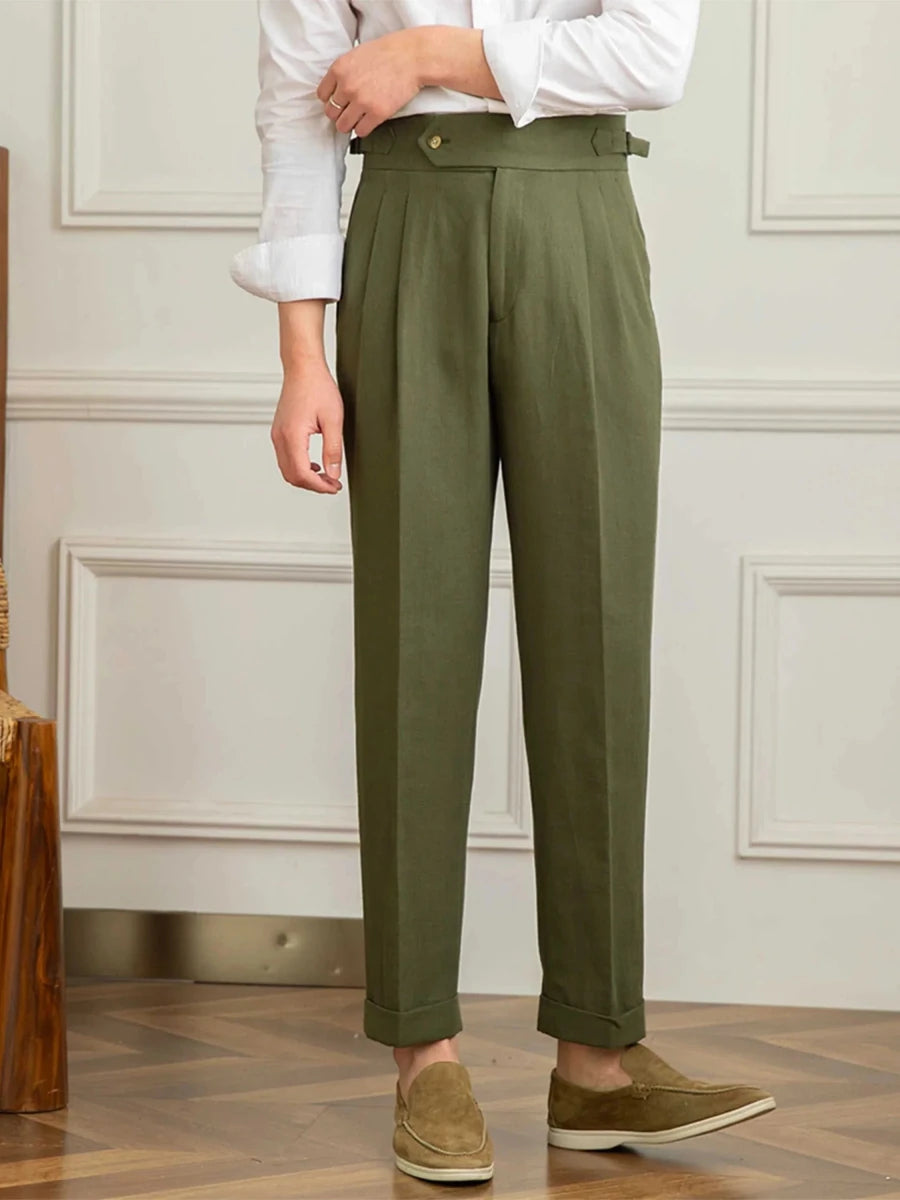 Antonios naples cotton - linen pants summer comfort fit - Antonios