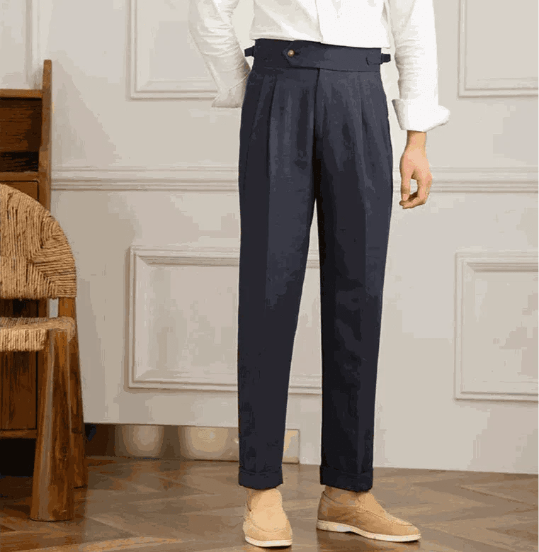 Antonios naples cotton - linen pants summer comfort fit - Antonios