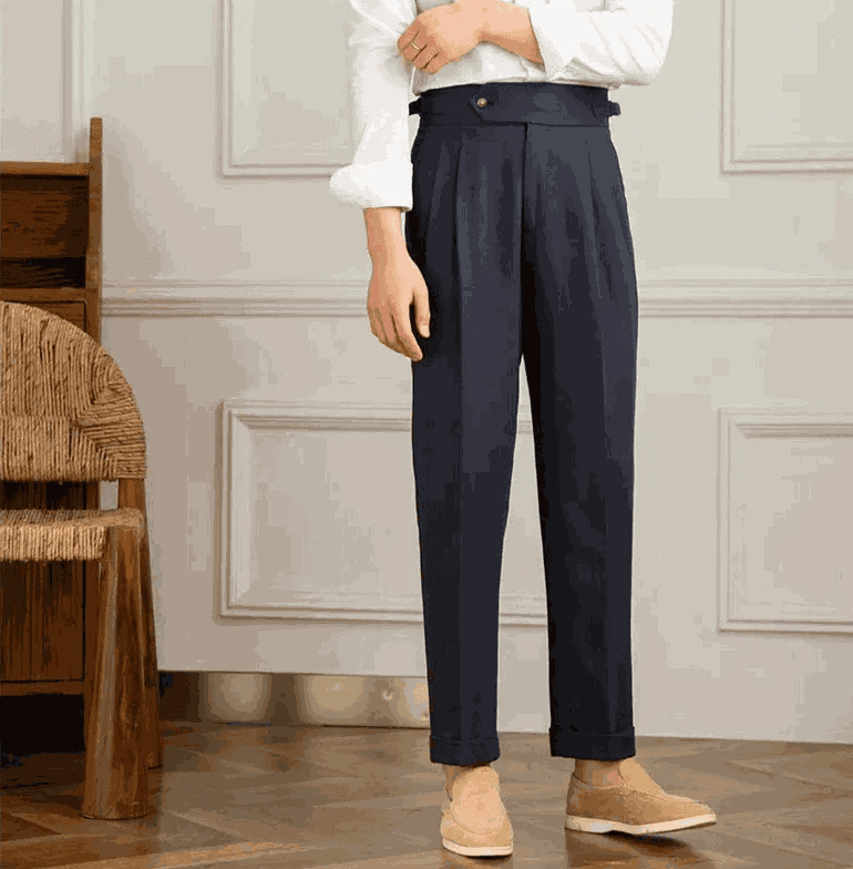Antonios naples cotton - linen pants summer comfort fit - Antonios