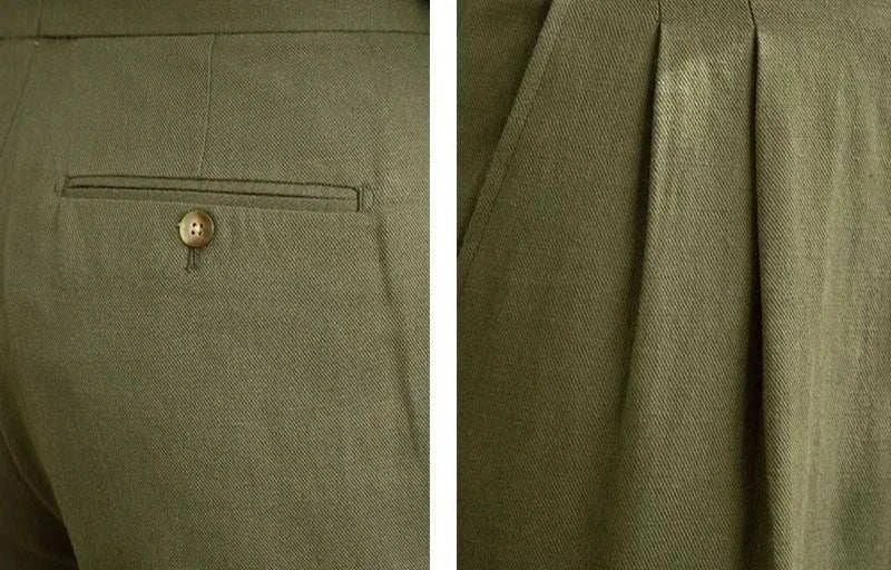 Antonios naples cotton - linen pants summer comfort fit - Antonios