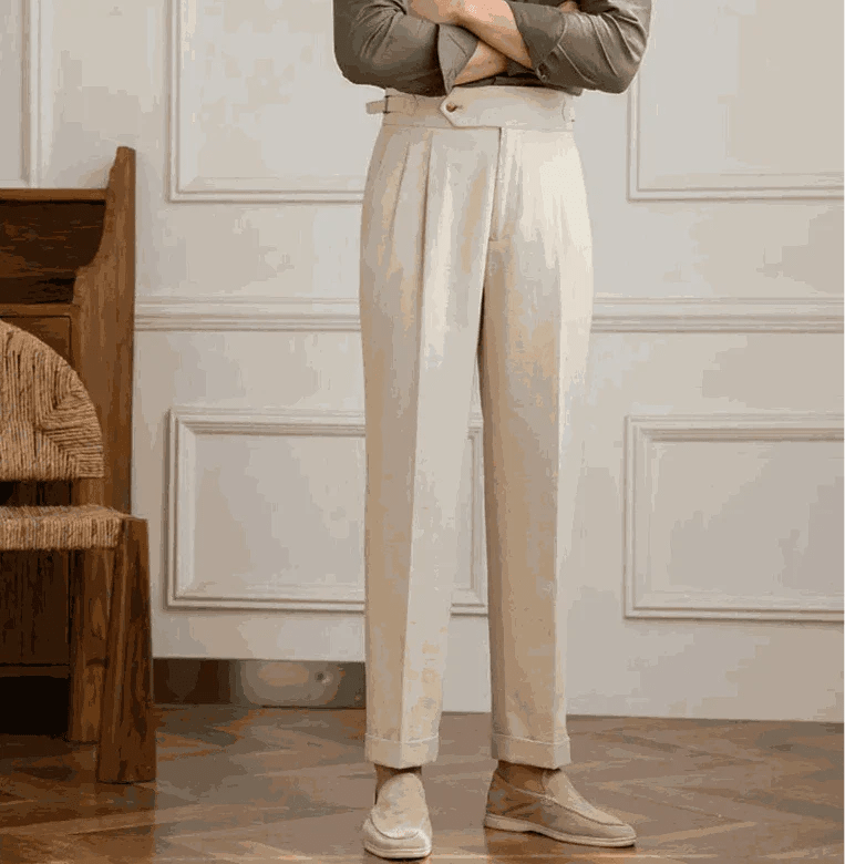 Antonios naples cotton - linen pants summer comfort fit - Antonios
