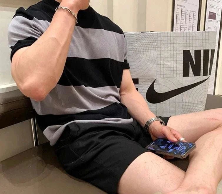 Antonios o - neck striped summer t-shirt - Antonios