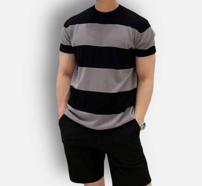 Antonios o - neck striped summer t-shirt - Antonios