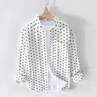 Antonios Pure Cotton Shirt Dot Print - Antonios