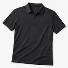 Ramon half-zip polo slim fit stretch t-shirt in ink gray, product-only cover