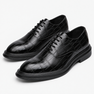 Leonardo luxury wedding shoes in black, product-only cover