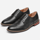 Leonardo stylish brogue elegant shoes in black, product-only cover