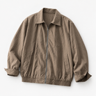 Will retro loose bomber jacket in coffee, product-only cover