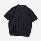 Summer vintage gentleman polo shirt in navy blue, product-only cover