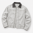 Leonardo american washed cotton jacket in white gray, product-only cover