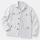 Leo cotton blazer for casual dress in white, product-only cover