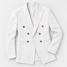 Leo soft slim fit blazer in white, product-only cover