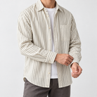 Leo striped long-sleeve shirt