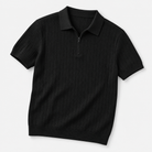 Leo spring business polo shirt in black, product-only cover