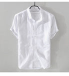 Antonios Short - sleeve Linen Shirt - Antonios
