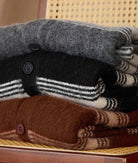 Antonios striped wool v - neck cardigan winter essential - Antonios