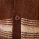 Antonios striped wool v - neck cardigan winter essential - Antonios