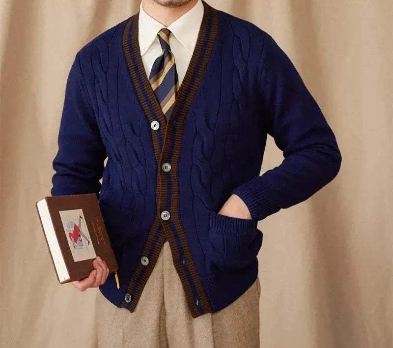 Antonios twisted knit cardigan italian vintage style - Antonios