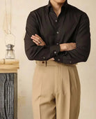 Antonios washed tuxedo shirt stylish office wear - Antonios