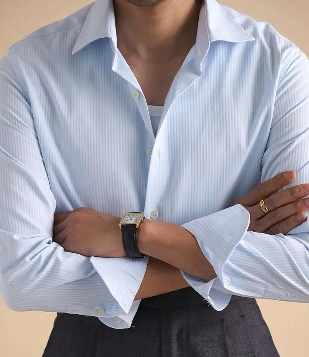 AntoniosClothing cotton business solid shirt - Antonios