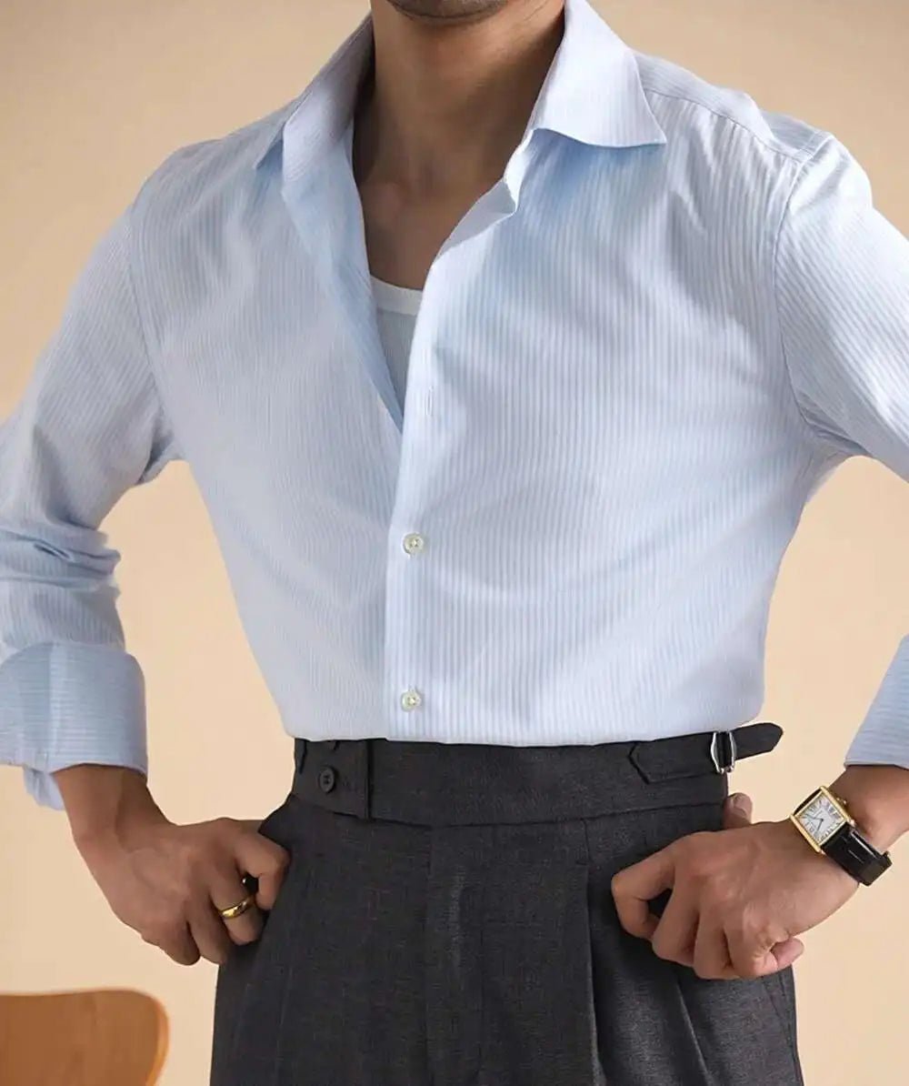 AntoniosClothing cotton business solid shirt - Antonios