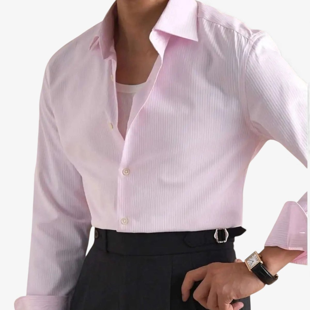 AntoniosClothing cotton business solid shirt - Antonios