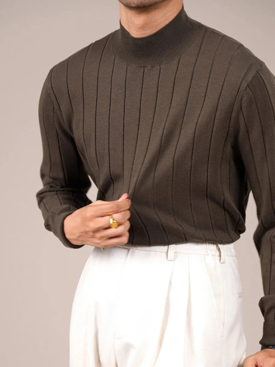 AntoniosClothing half turtleneck silk - wool sweater - Antonios