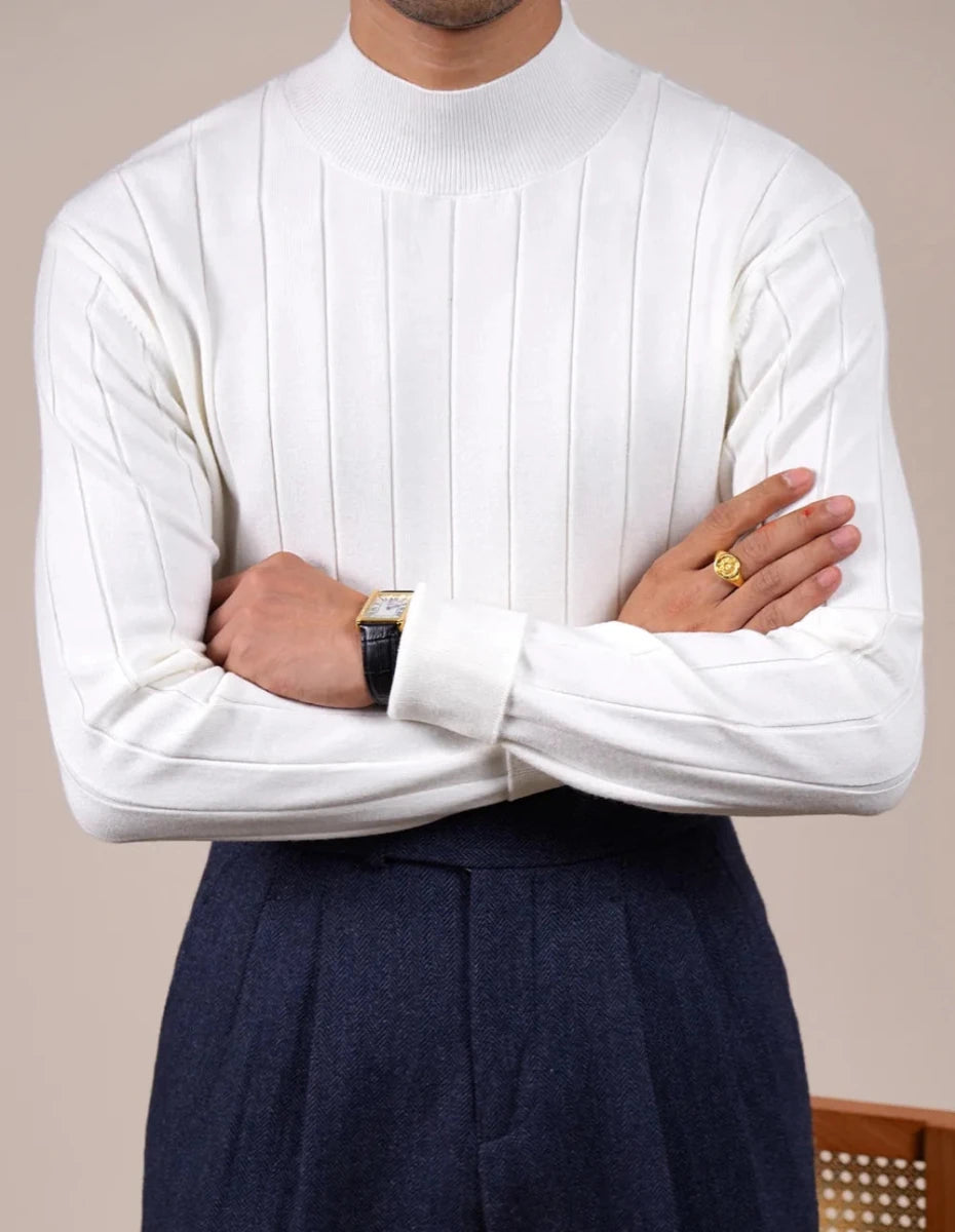 AntoniosClothing half turtleneck silk - wool sweater - Antonios