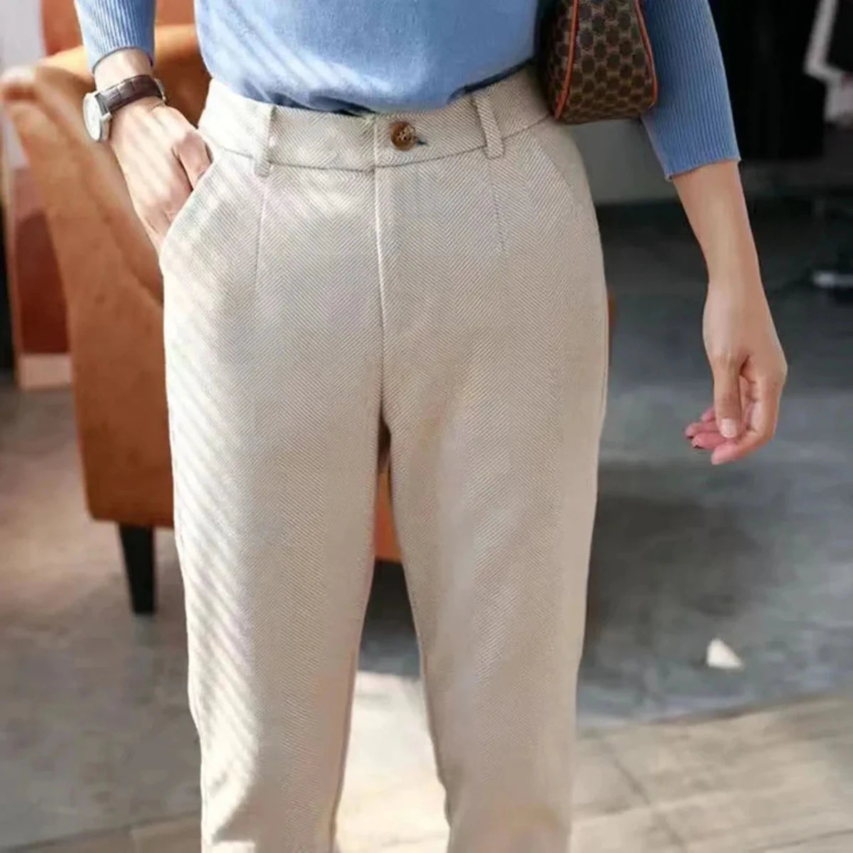 Aurelius high - waist trousers - Antonios