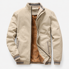 Antonios Autumn Bomber Jacket — Light Khaki