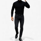 Autumn full black set (sweater+trousers+boots) - Antonios