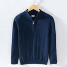 Autumn half zipper cotton sweater - Antonios