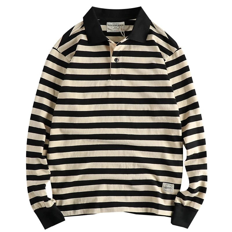 Autumn polo striped pullover - Antonios