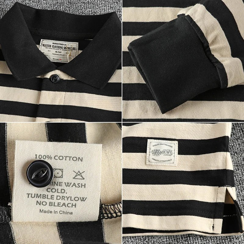 Autumn polo striped pullover - Antonios