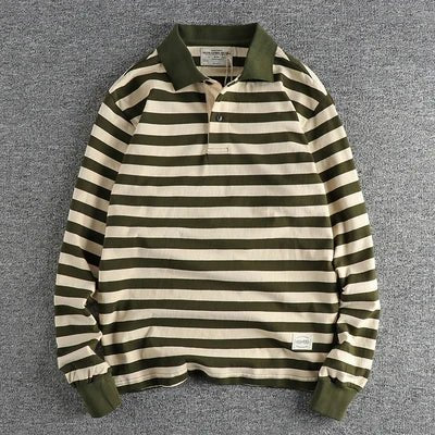 Autumn polo striped pullover - Antonios