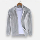 Autumn stand collar cotton cardigan - Antonios