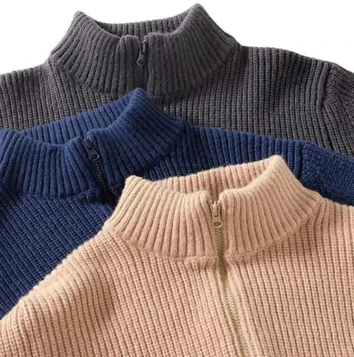 Autumn stand collar zipper - Antonios