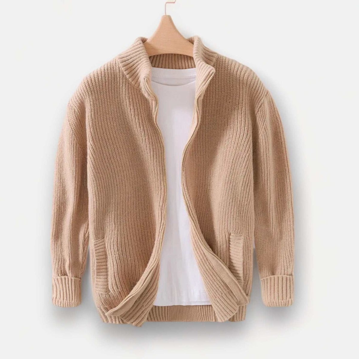 Autumn stand collar zipper - Antonios