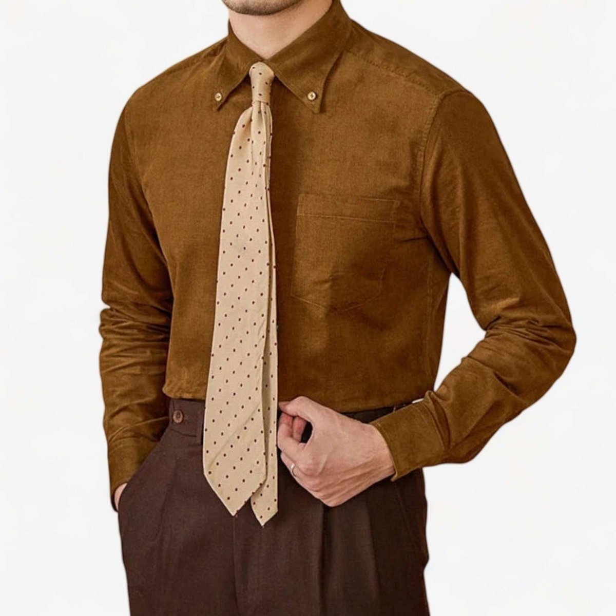 Autumn vintage corduroy shirt - Antonios