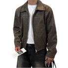 Autumn vintage PU leather jacket - Antonios