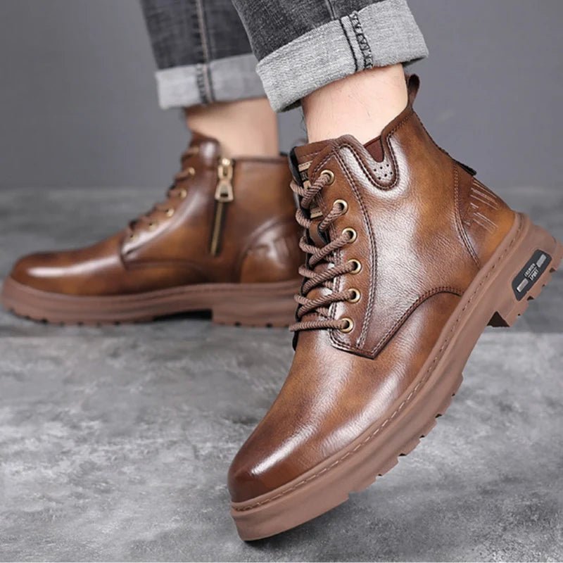 Boat genuine leather boots - Antonios