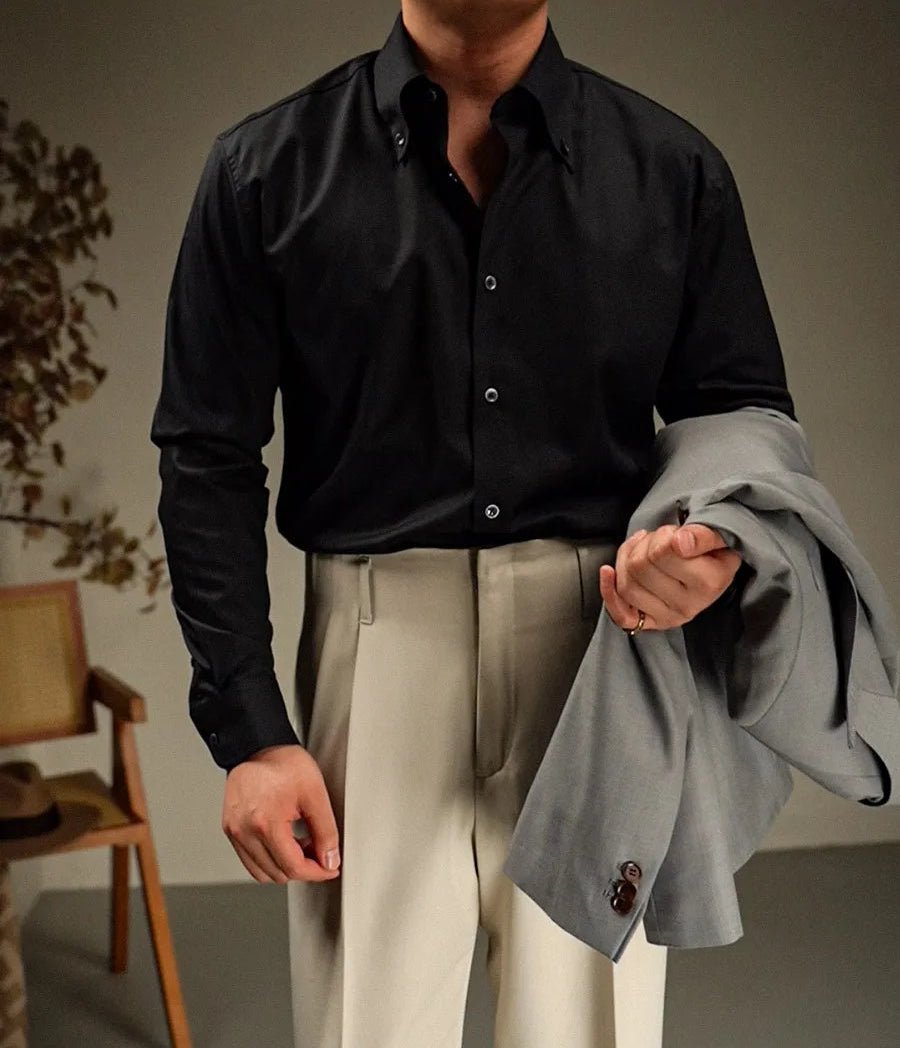 Body fit long sleeve shirt high quality evening wear - Antonios