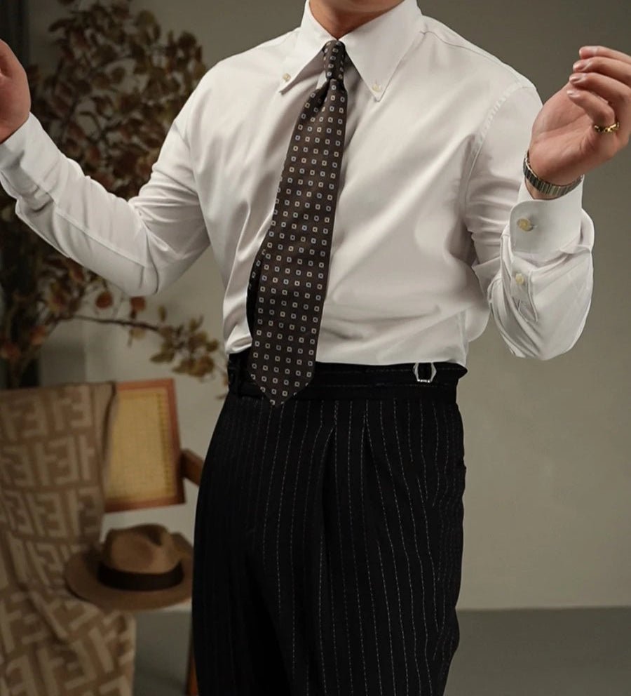 Body fit long sleeve shirt high quality evening wear - Antonios