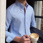 British Blue Plaid Shirt - Antonios