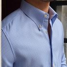 British Blue Plaid Shirt - Antonios