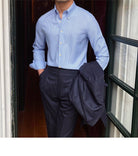 British Blue Plaid Shirt - Antonios