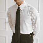 British coffee toned shirt retro business chic - Antonios