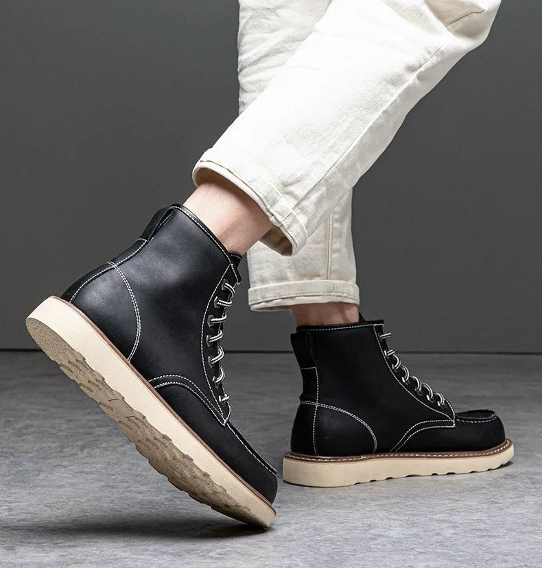 British cow leather boots - Antonios