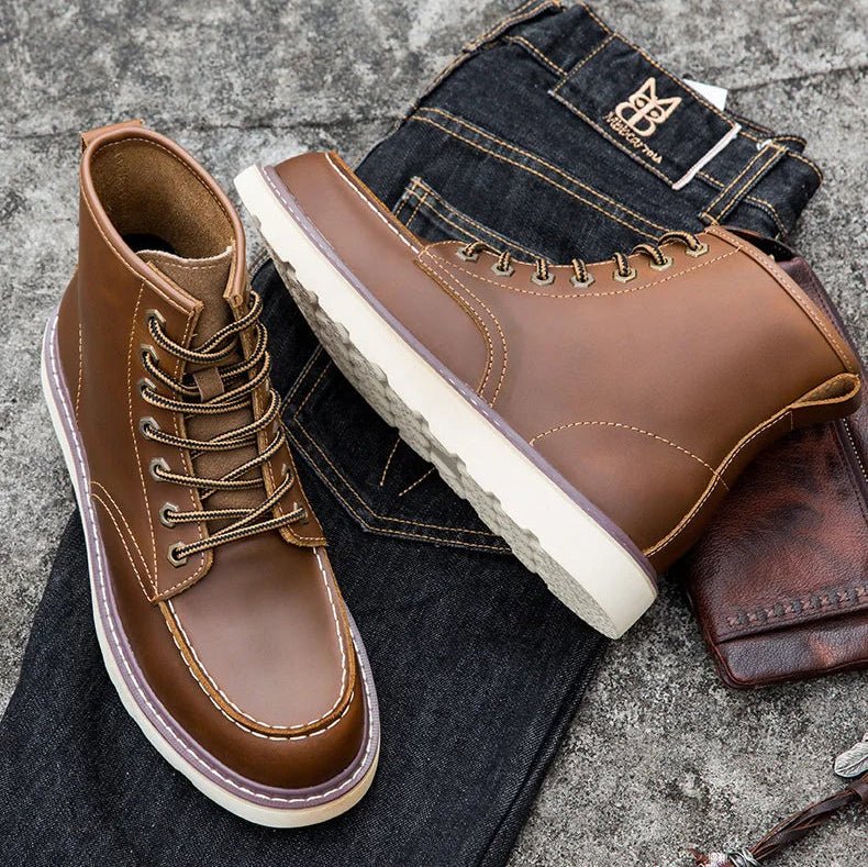 British cow leather boots - Antonios